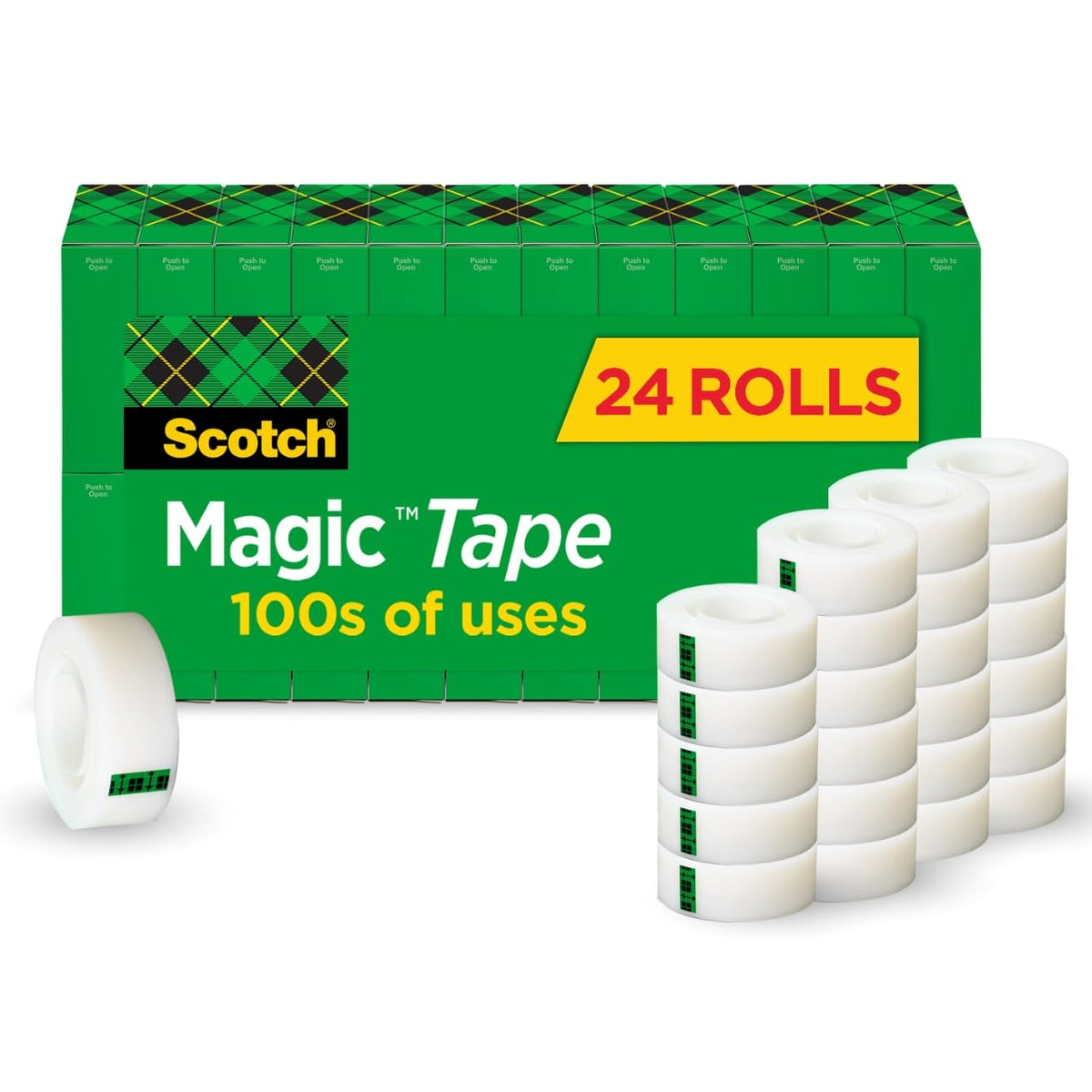 Scotch Adhesive Tapes 810K24, 24 Rolls