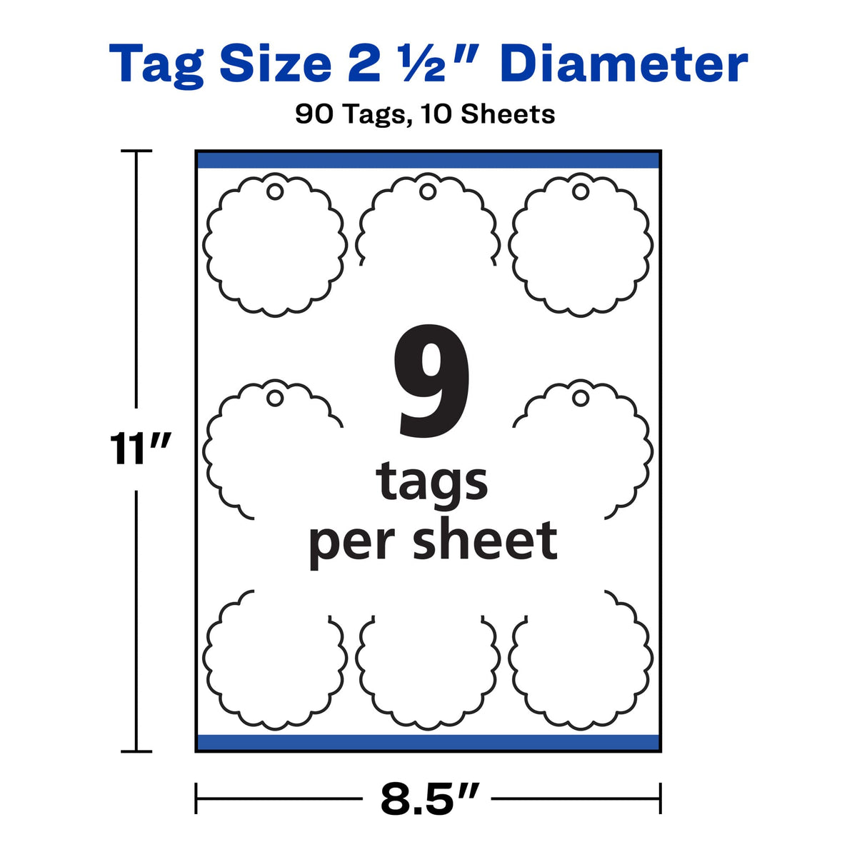 Avery Label 80511, 90 Tags – view 5
