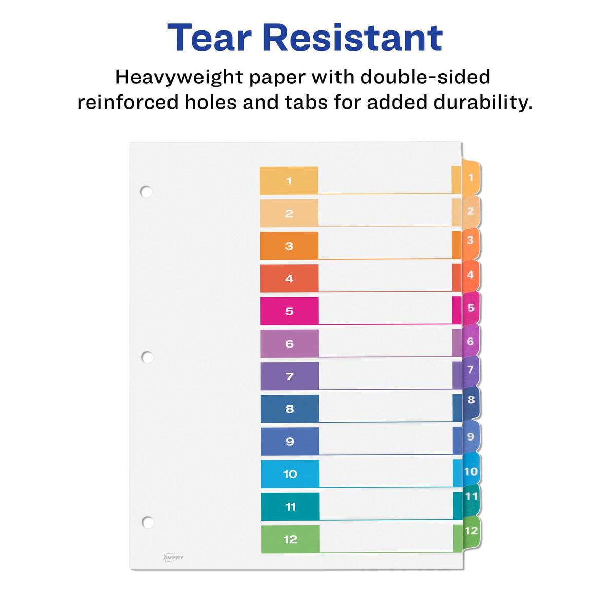 Avery Binder Divider 11196, 12 tabs, 6 Count – view 5