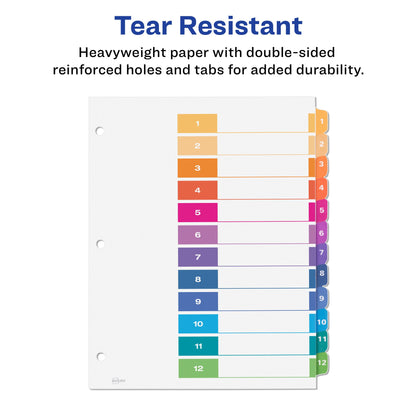 Avery Binder Divider 11196, 12 tabs, 6 Count – view 5