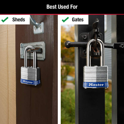 Master Lock 3DLF, 1-1/2" shackle – view 3