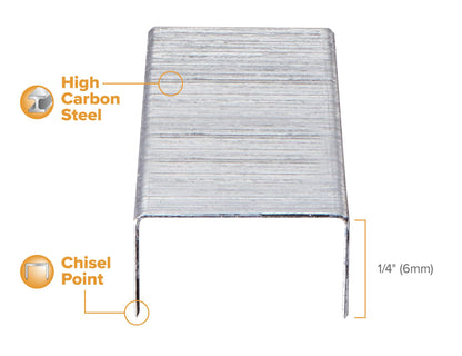 Bostitch Hardware Staple SBS191/4CP, 1/4 In, 5000 Count – view 2
