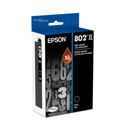 Epson Inkjet Printer Ink T802XL120, High Capacity