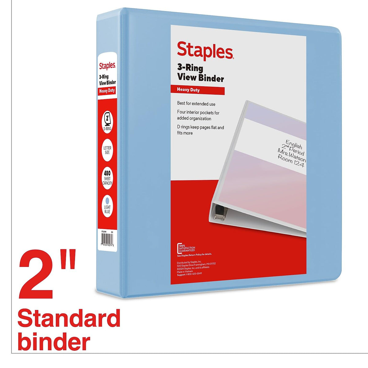 Staples Storage Binder St63094, 2-Inch – view 2