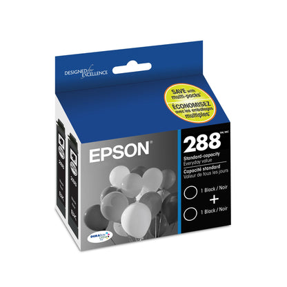 Epson Inkjet Printer Ink T288120-D2, Standard Capacity, 2 Count