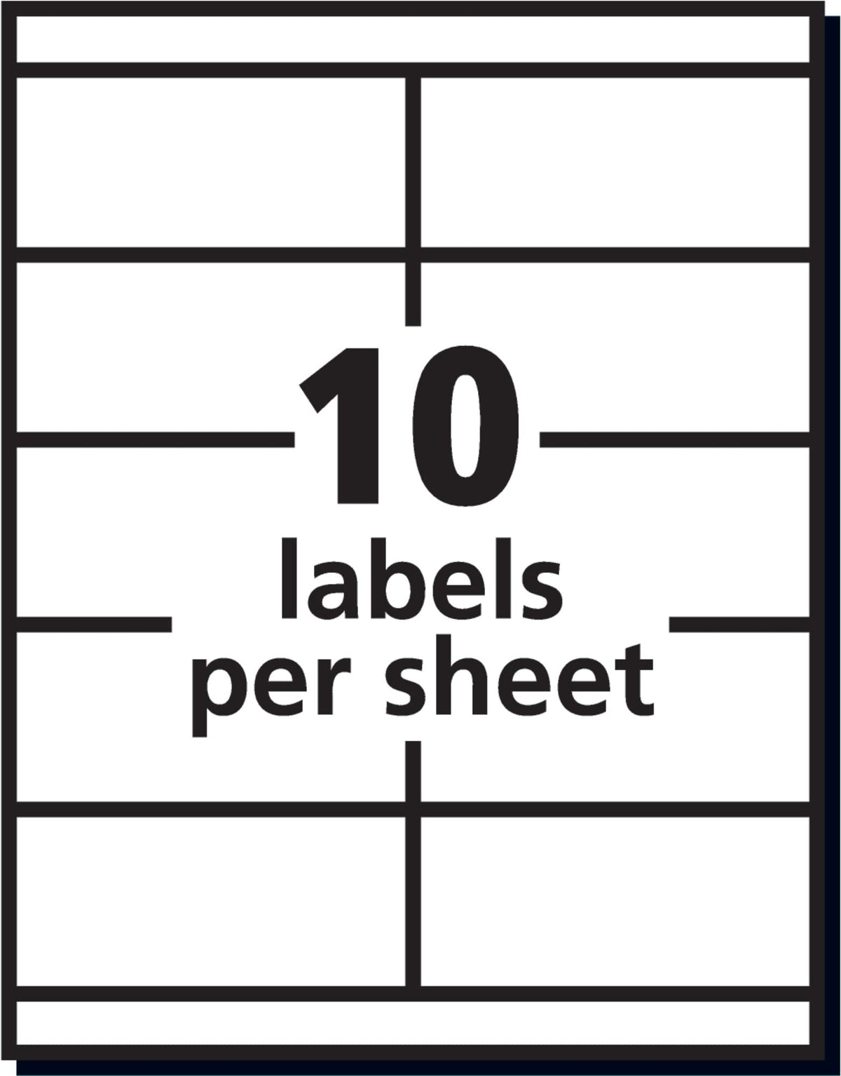 Avery Label 5352, 2" x 4-1/4" – view 4