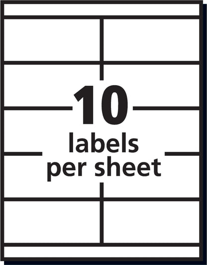 Avery Label 5352, 2" x 4-1/4" – view 4