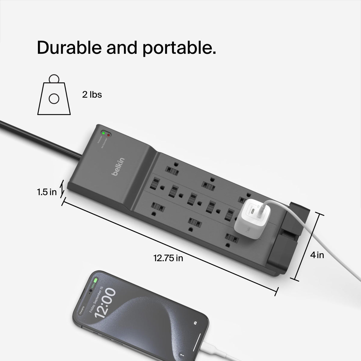 Belkin Power Strip BE112230-08, 8' – view 4