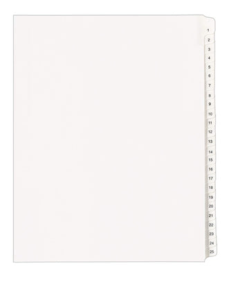 Avery Binder Divider 01701, 25 Tabs per Set