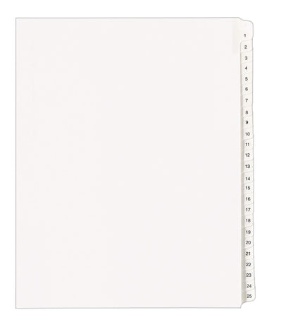 Avery Binder Divider 01701, 25 Tabs per Set