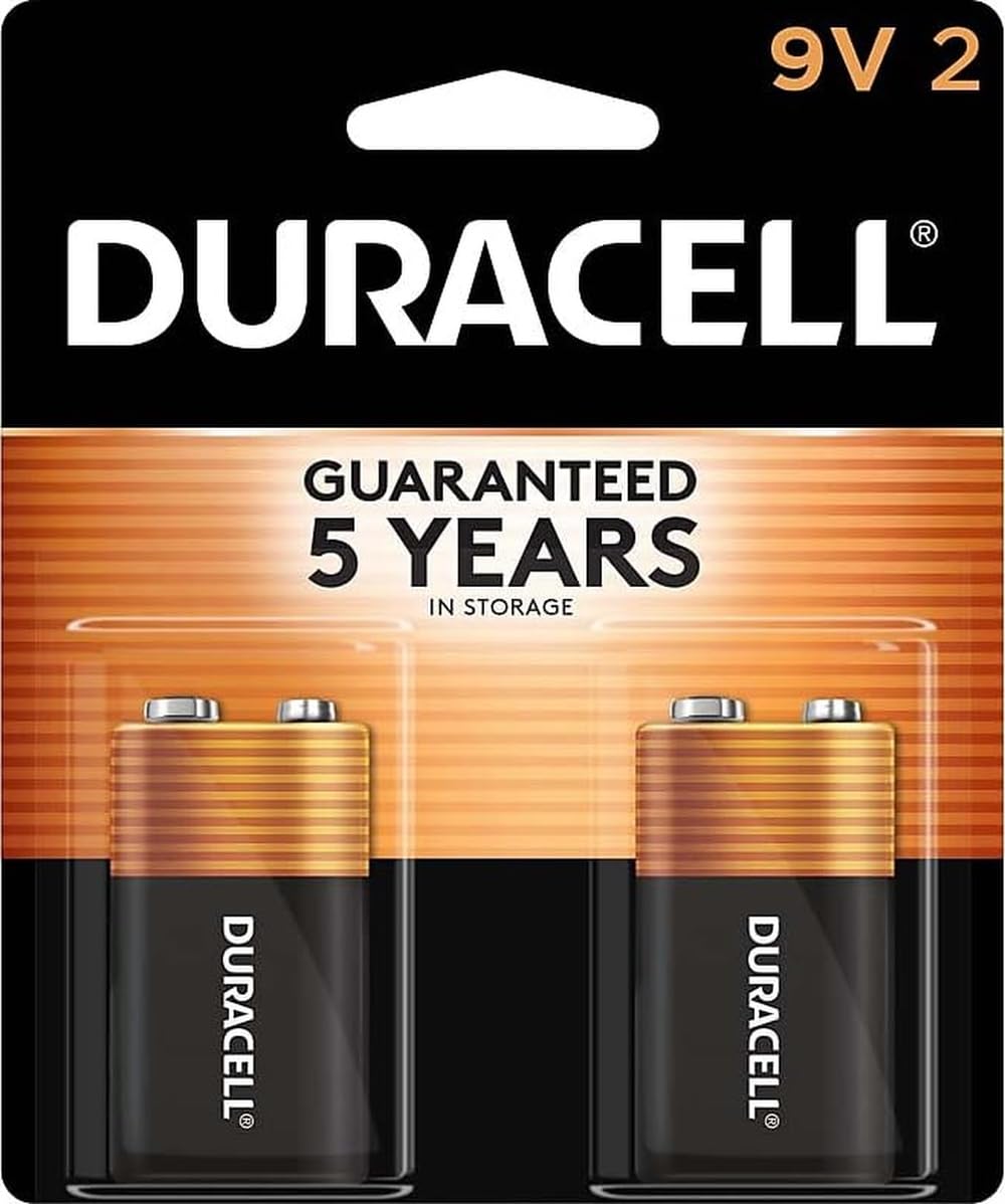 DURACELL Battery MN1604B2Z, 2 Count