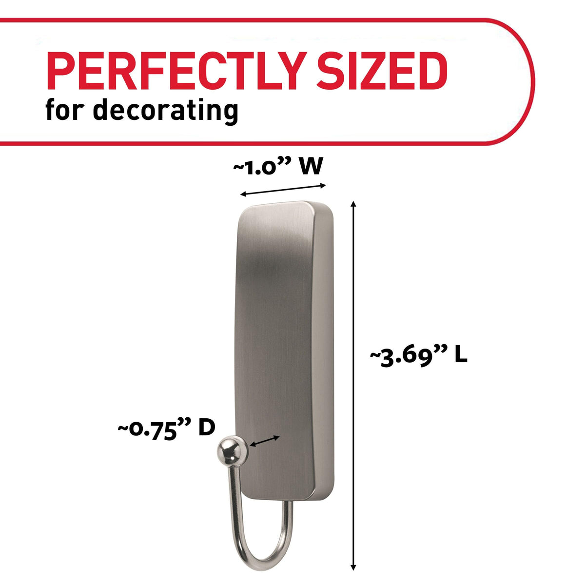 Command Storage Hook 17034BN-2ES, Medium, 2 Count – view 2