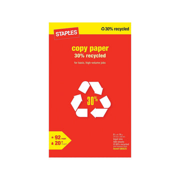 STAPLES Print Copy Paper 112380, 8.5'' x 14''