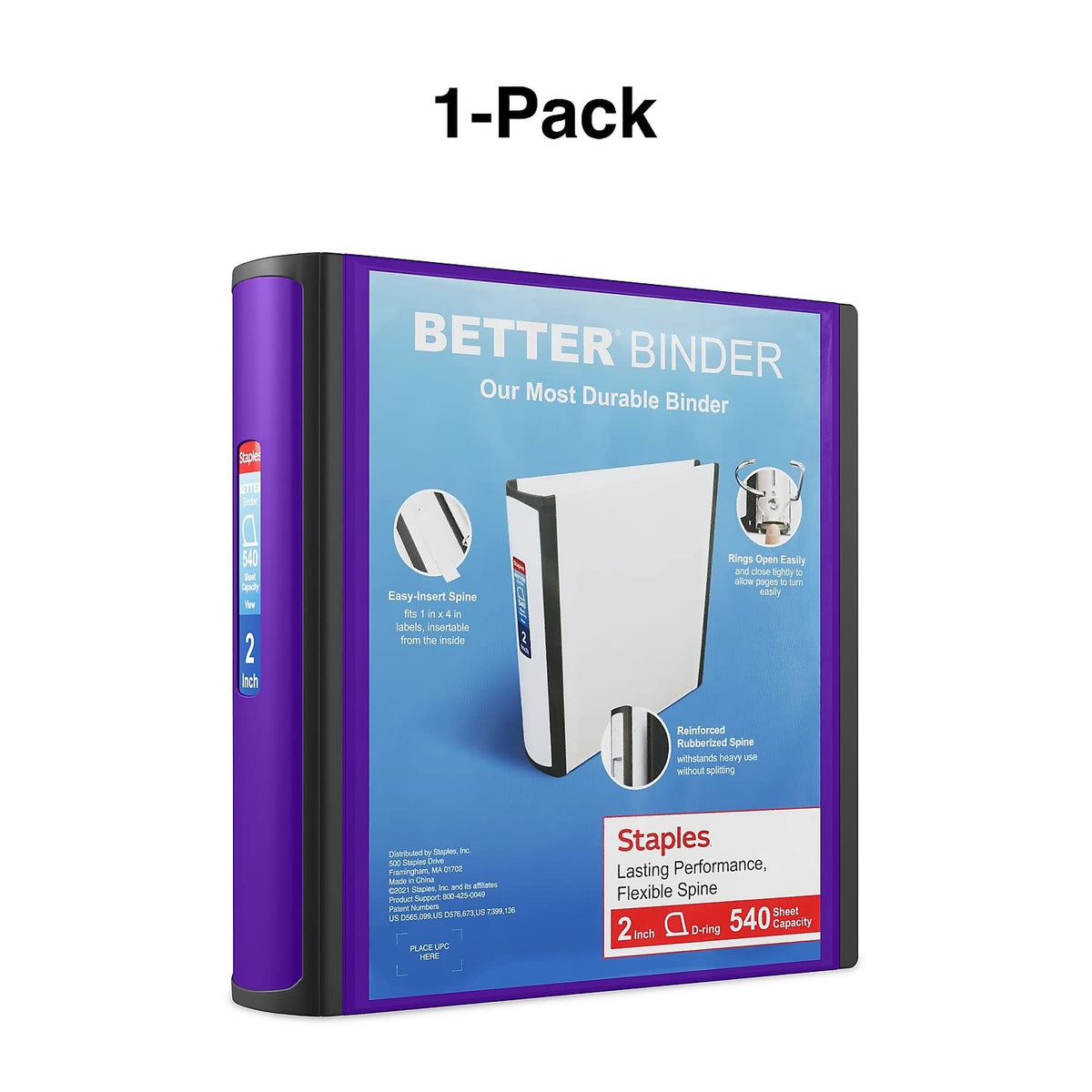 Staples Storage Binder 20247/55879, 2-Inch – view 7