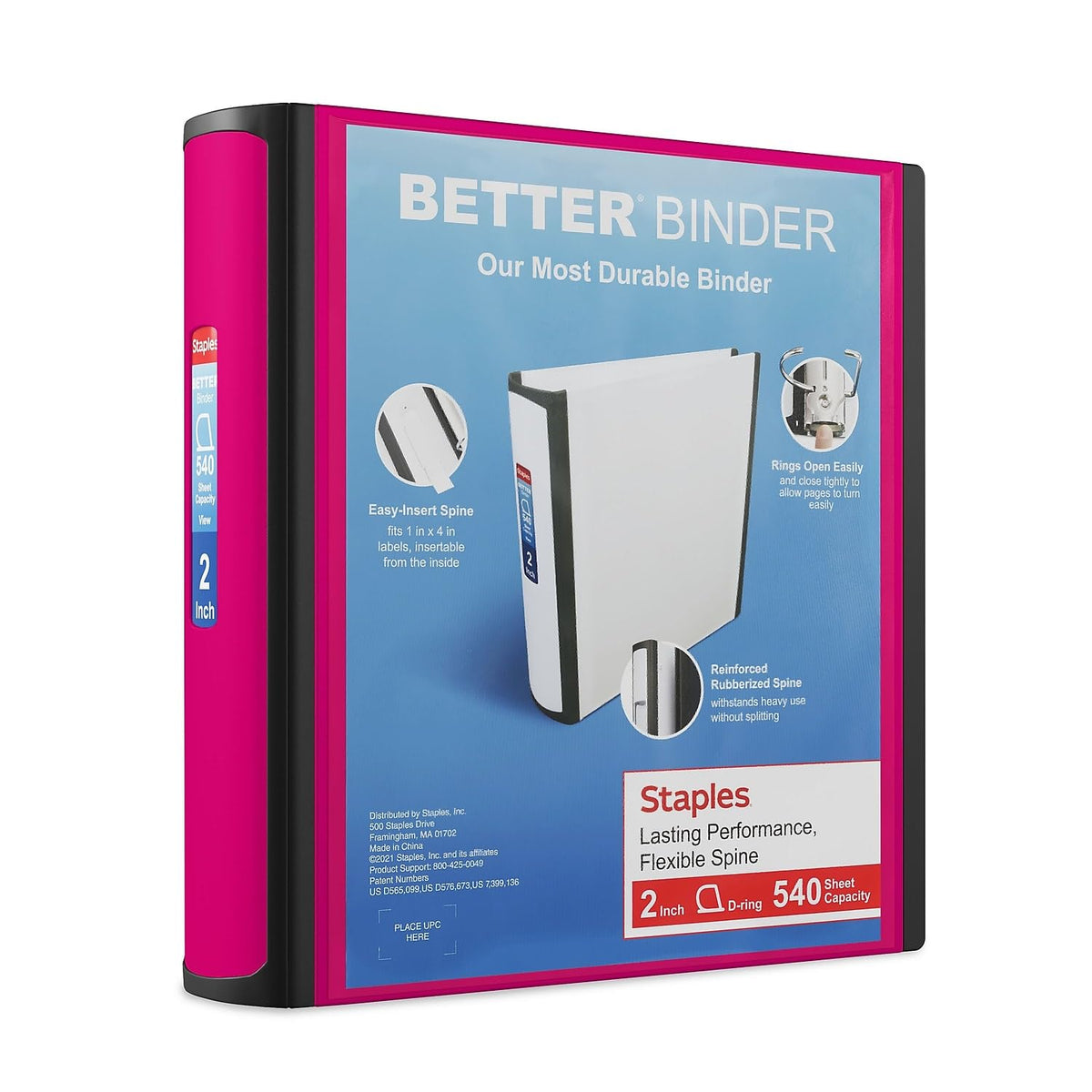 Staples Storage Binder 13570/55876, 2-Inch