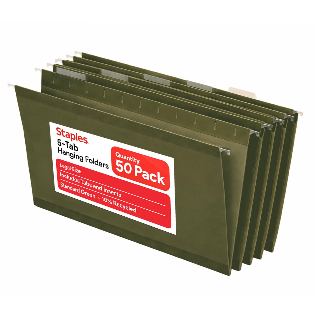 Staples File Folder TR490853/490853, Legal Size, 50 Count