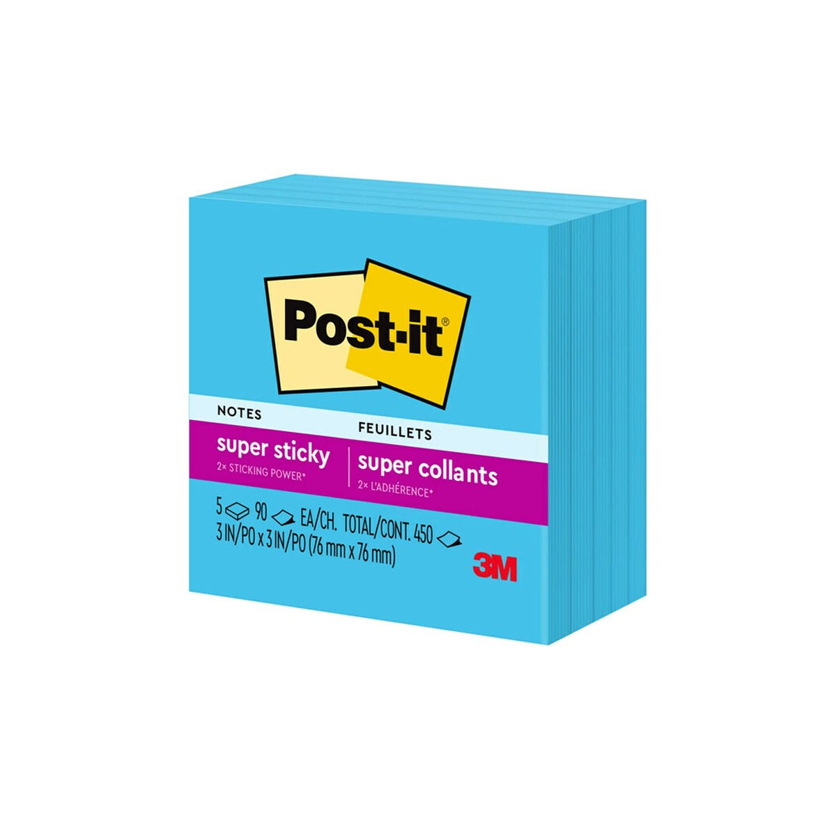Post-it Self Stick Note 654-5SSBE, 2" x 3" – view 11