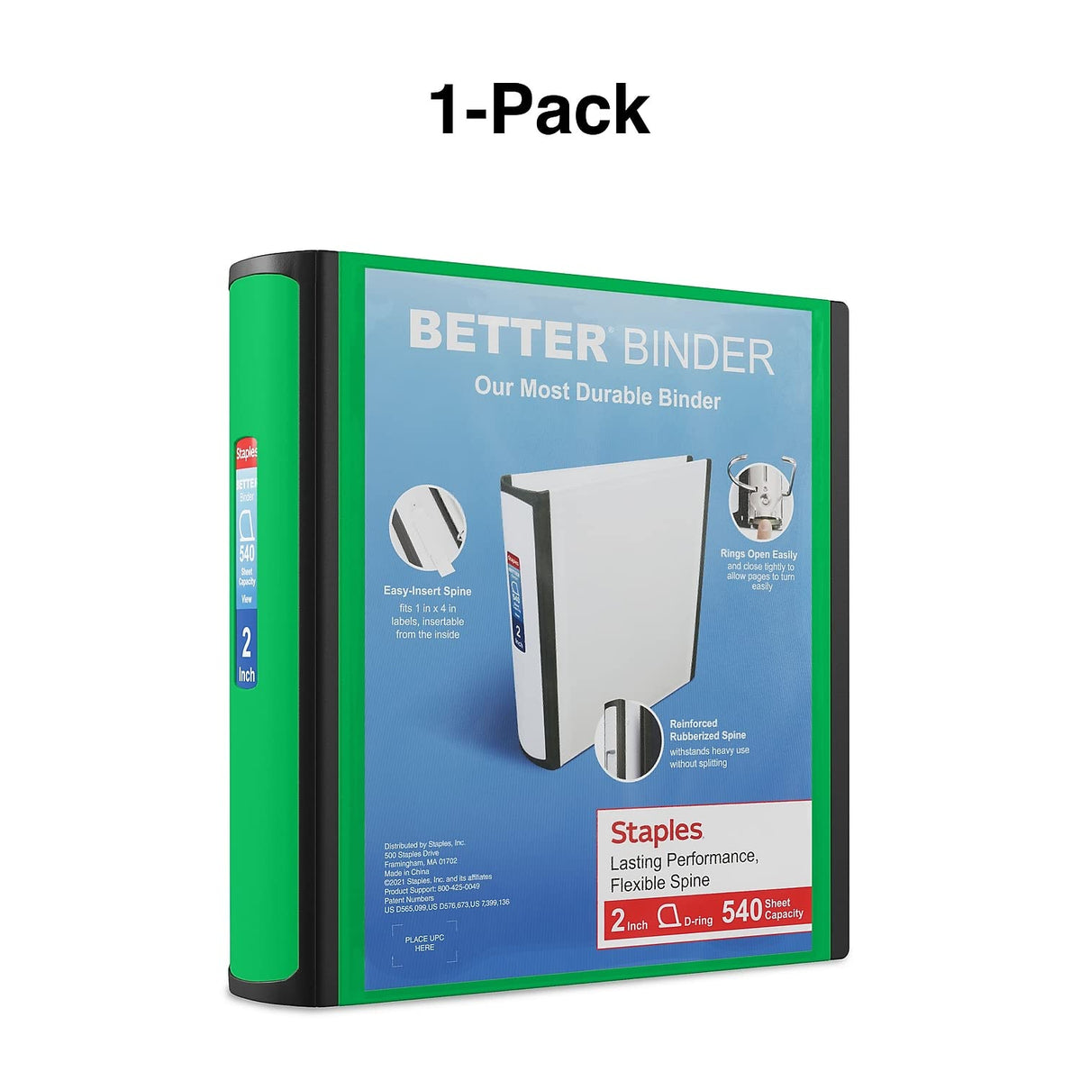 Staples Storage Binder 19937, 2-Inch – view 5