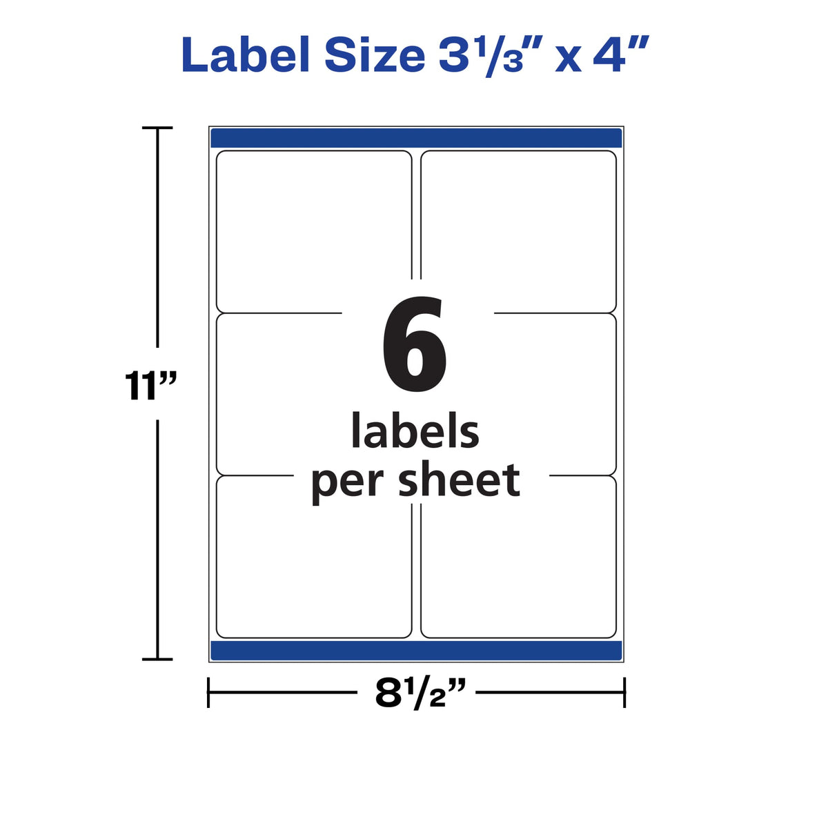 Avery Label 5524, 3-1/3" x 4", 300 Count – view 3