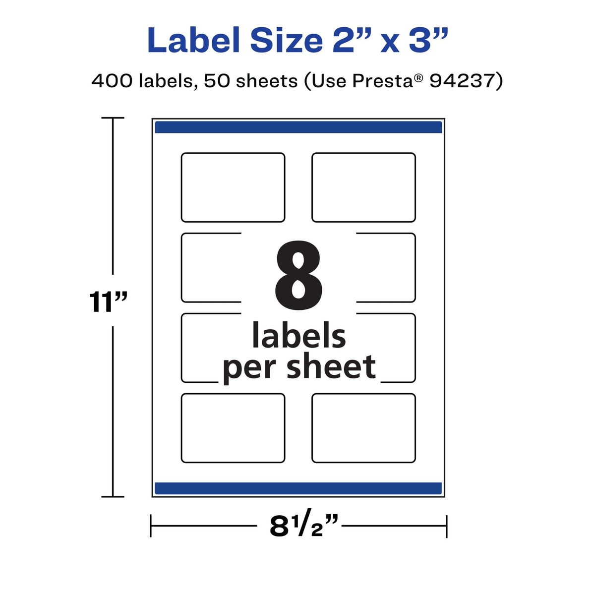 Avery Label 94237-WMF50, 2" X 3", 400 Count – view 5