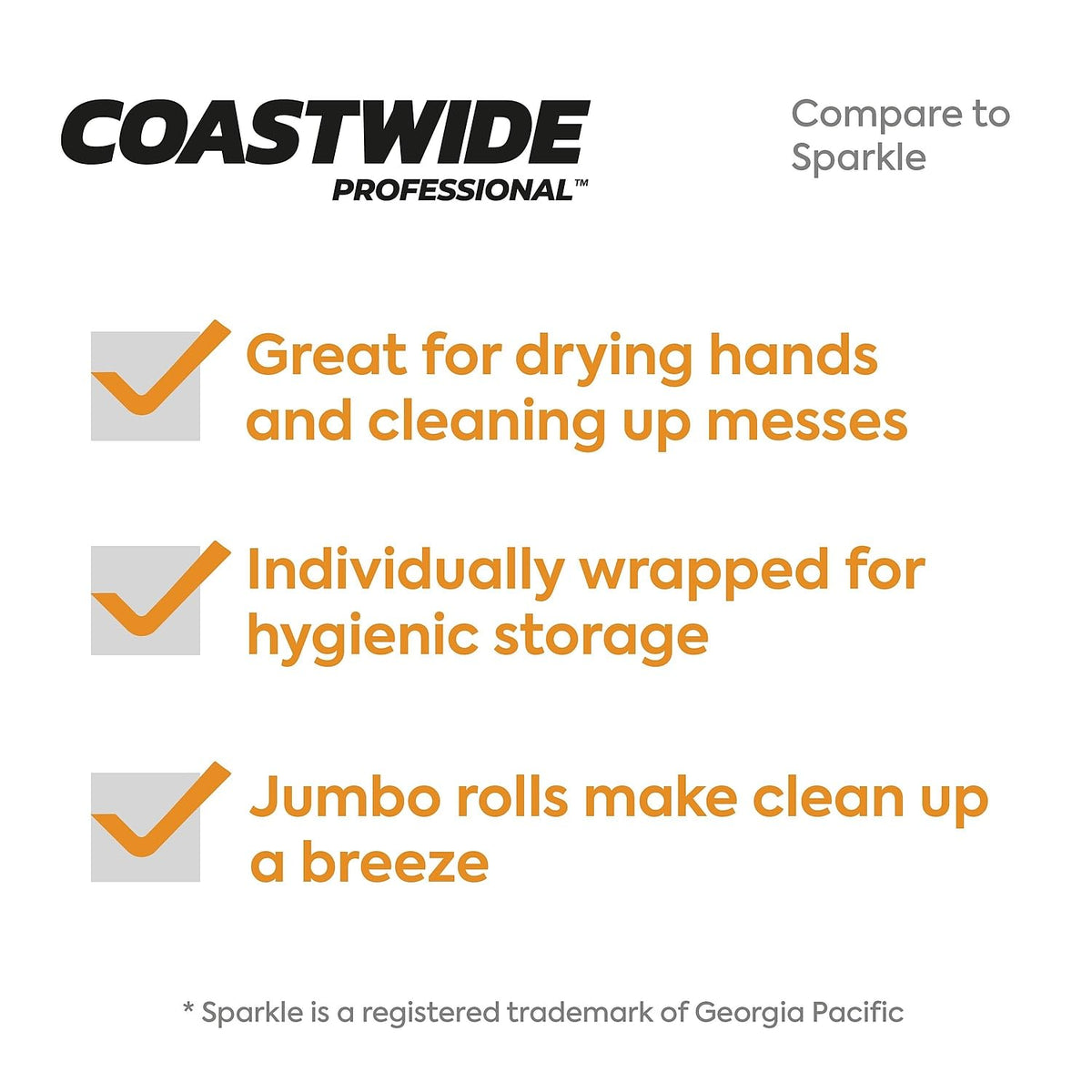 COASTWIDE Paper Towel CW21806, Jumbo, 12 Count – view 9