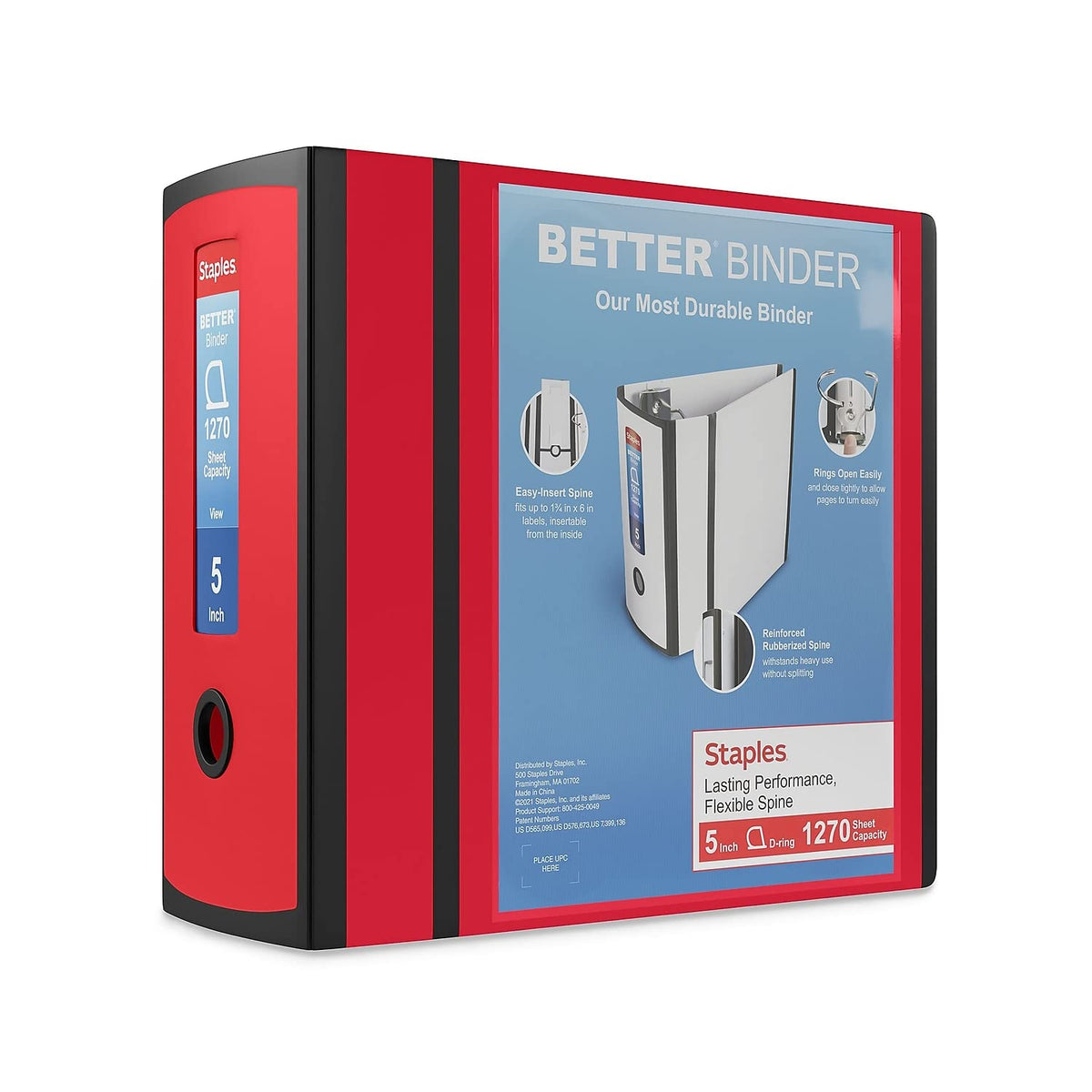 Staples Storage Binder ST55818-CC, 5-Inch