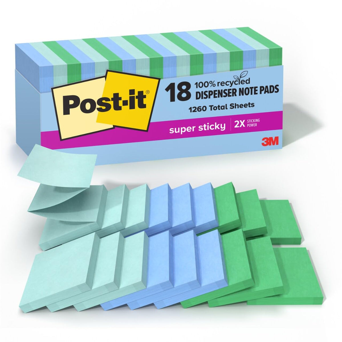 Post-it Self Stick Note R330-18SST-CP, 3" x 3", 18 Count