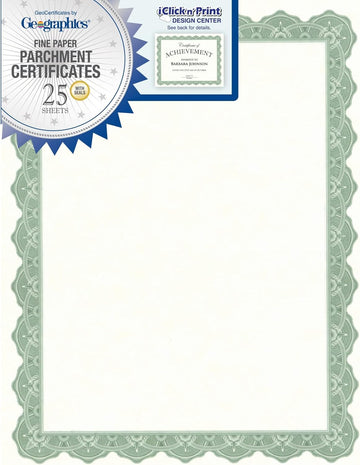 Geographics Card Stock 39452, 8.5 x 11, 25 Count
