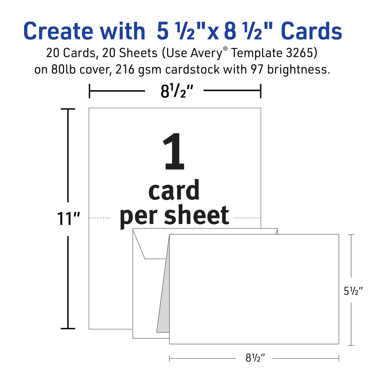 Avery Card Stock 3265, One Size, 20 Count – view 5