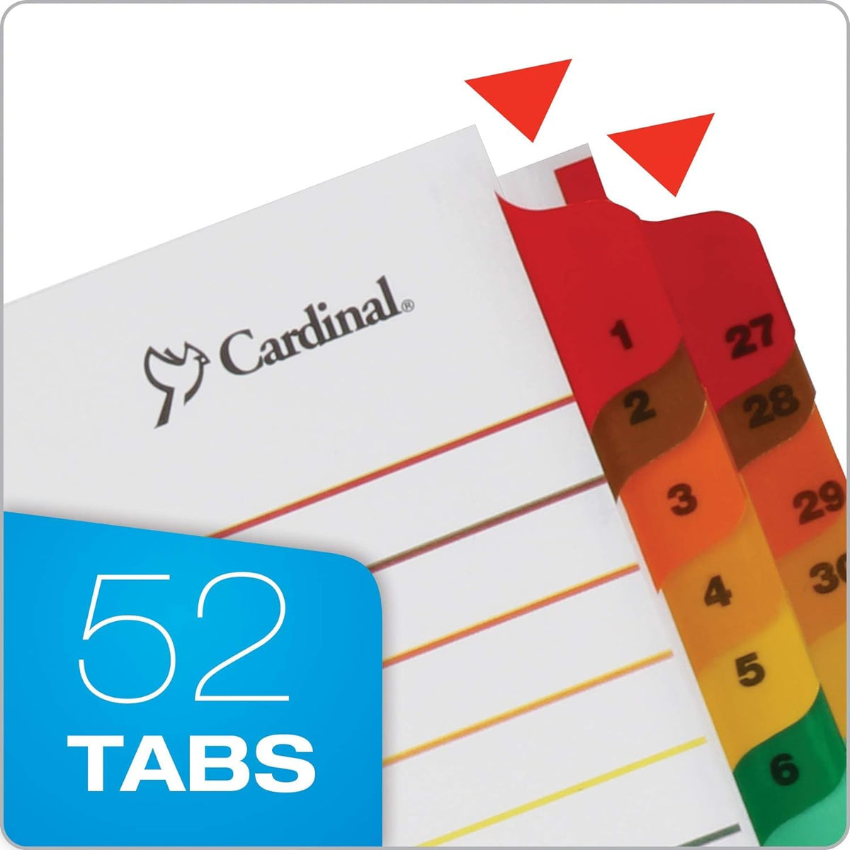 Cardinal Binder Divider 60990, 8-1/2 x 11, 52 Count – view 2