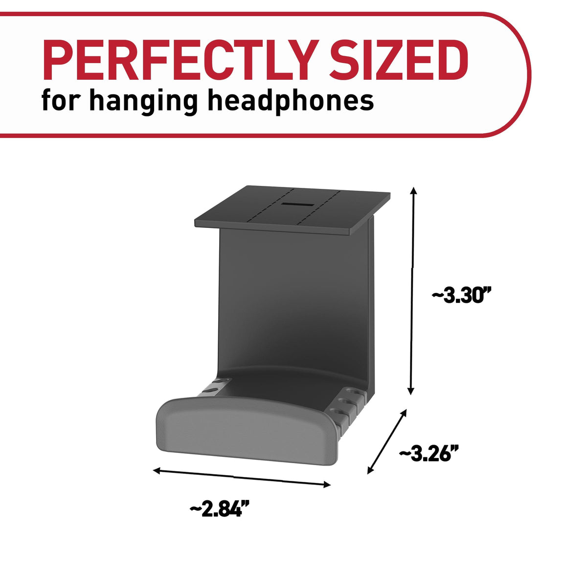 Command Hardware Staple 17309BLK-ES, Large – view 2