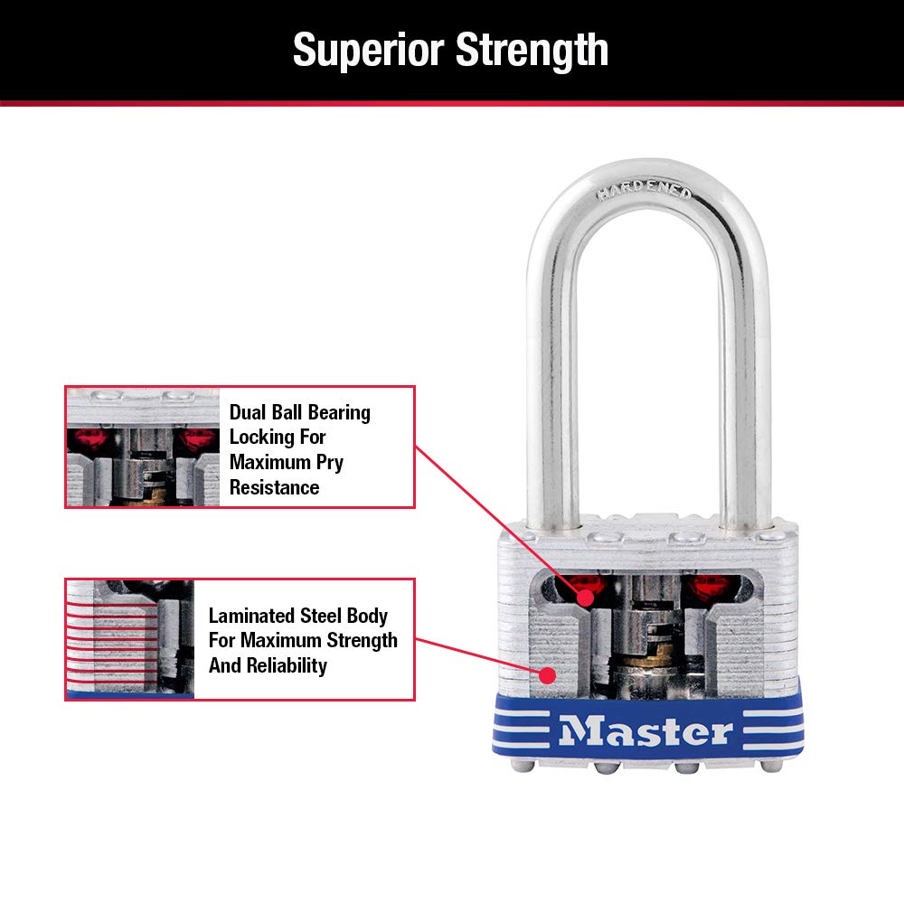 Master Lock 3DLF, 1-1/2" shackle – view 6