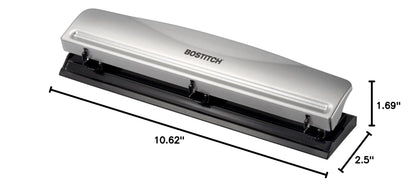 Bostitch Hole Punch HP12, 12 Sheet Silver – view 6