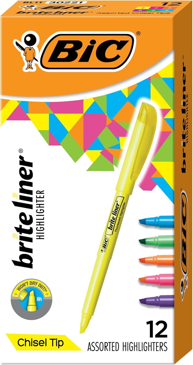 BIC Marking Pen BL11-AST, 12 Count