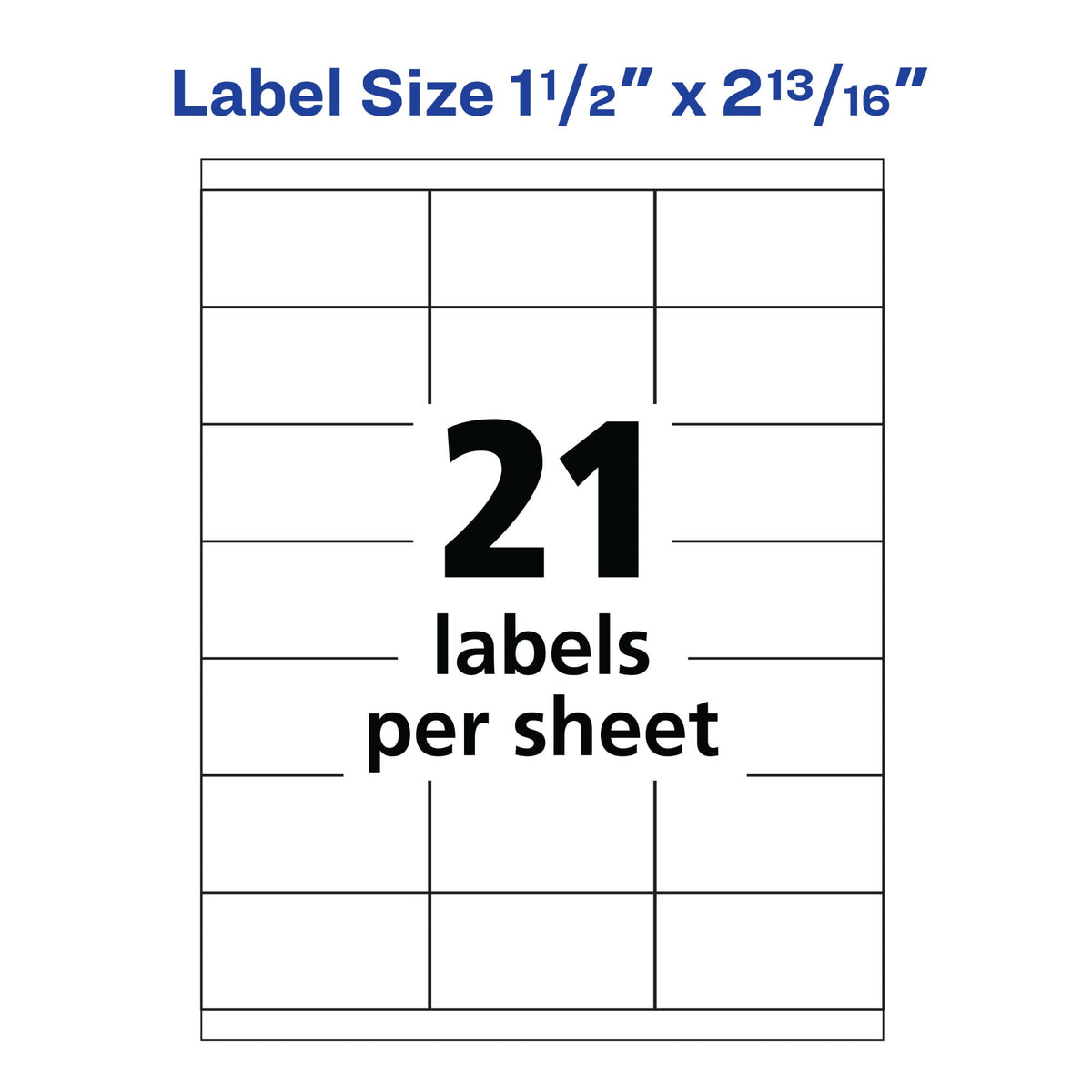 Avery Label 5360, 1-1/2" x 2-13/16" – view 4