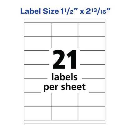 Avery Label 5360, 1-1/2" x 2-13/16" – view 4