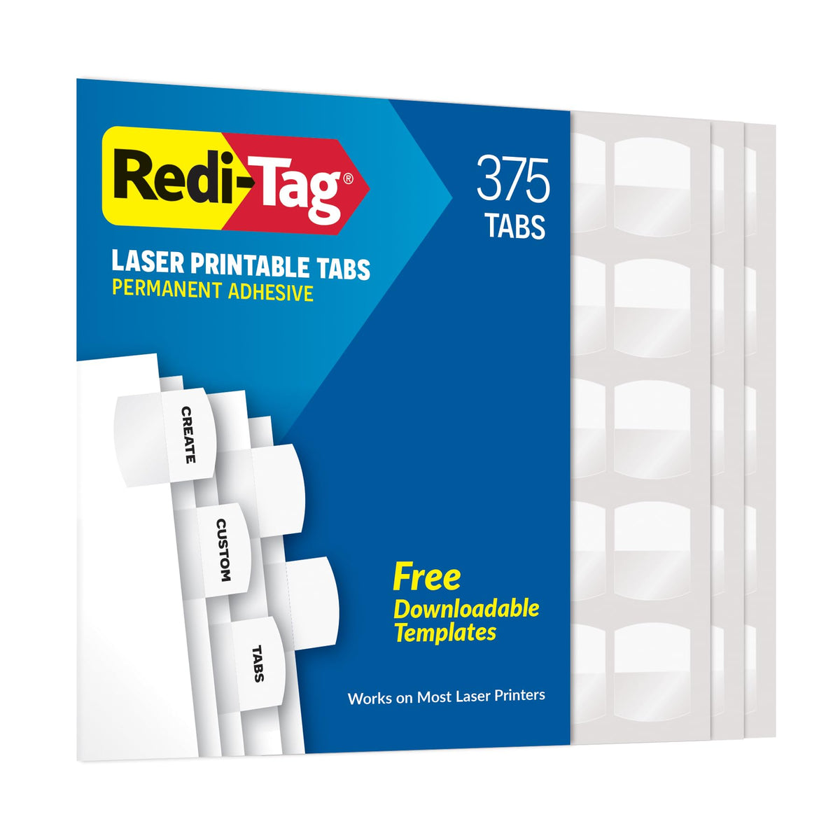 Redi-Tag Binder Divider 39017, 375 Tabs per Pack