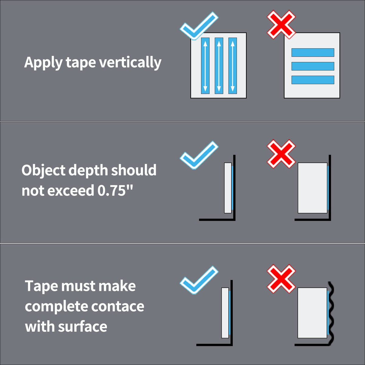 Art3d Adhesive Tapes S10111, 1/24" x 1/2" x 10' – view 4