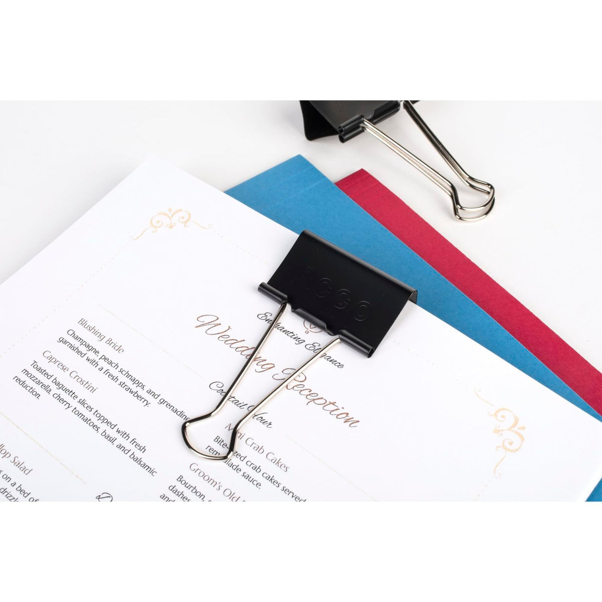 ACCO Brands Paper Clip Clamp A7072100B-CS, Large (1.06" capacity), 12 Count – view 2