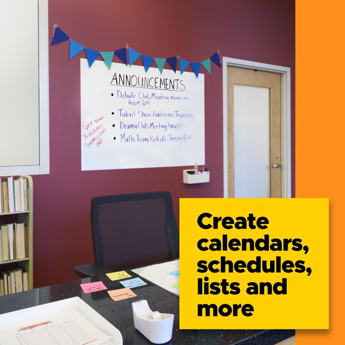 Post-it Writing Board DEF6x4, 6 ft x 4 ft – view 7