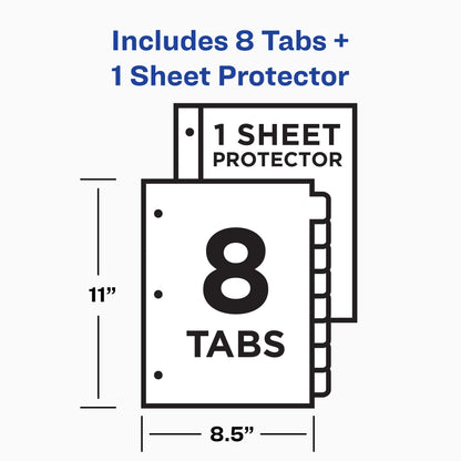 Avery Binder Divider 16741, 8 Tab – view 3
