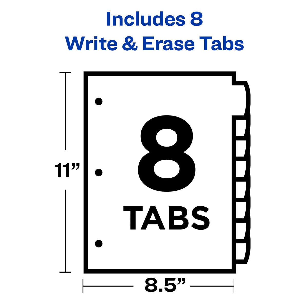 Avery Binder Divider 16171, True, 8 Count – view 4