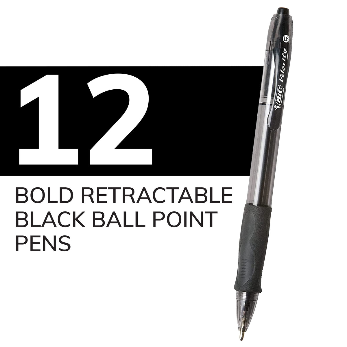 BIC Writing Instrument VLGB11-Blk, 12 Count – view 3