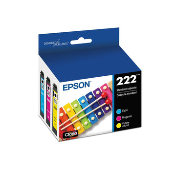 Epson Inkjet Printer Ink T222520-S, Standard, 3 Count