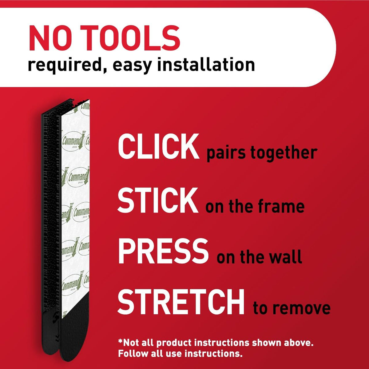 Command Adhesive Tapes 17206BLK-20NA, 20 Pairs – view 7