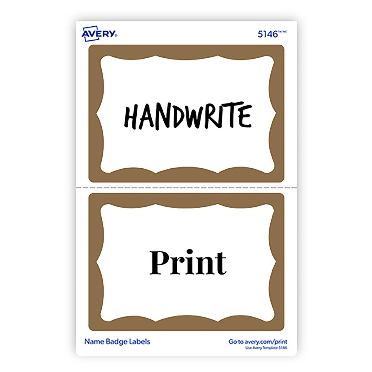 Avery Label 5146, 100 name tags, 300 Count – view 6