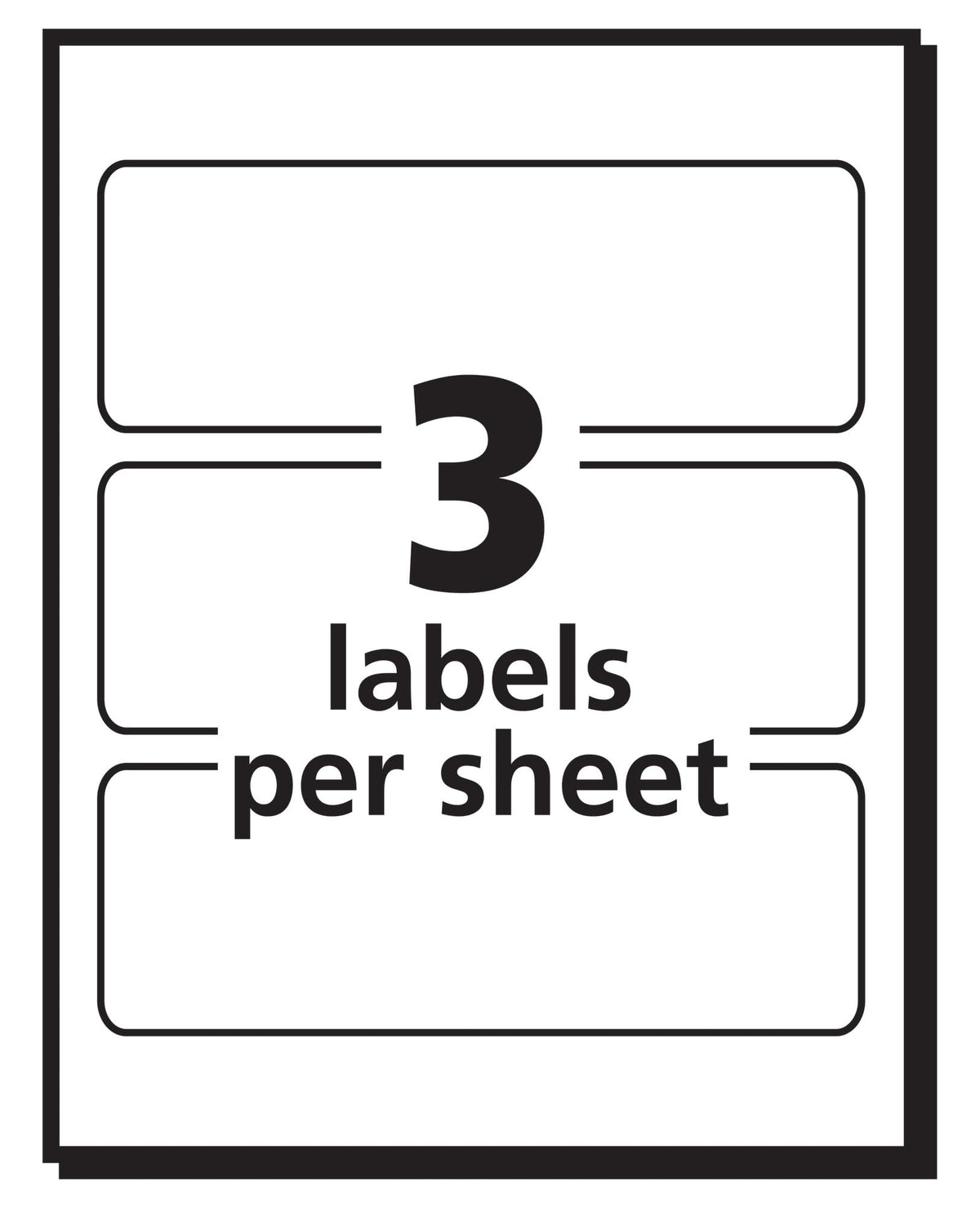 Avery Label 5440, 1-1/2 x 3 in, 150 Count – view 4