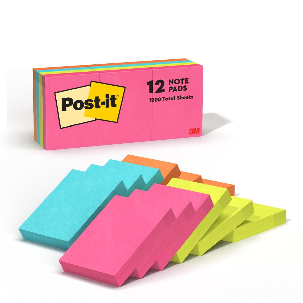 Post-it Self Stick Note 653AN, 12 Pads