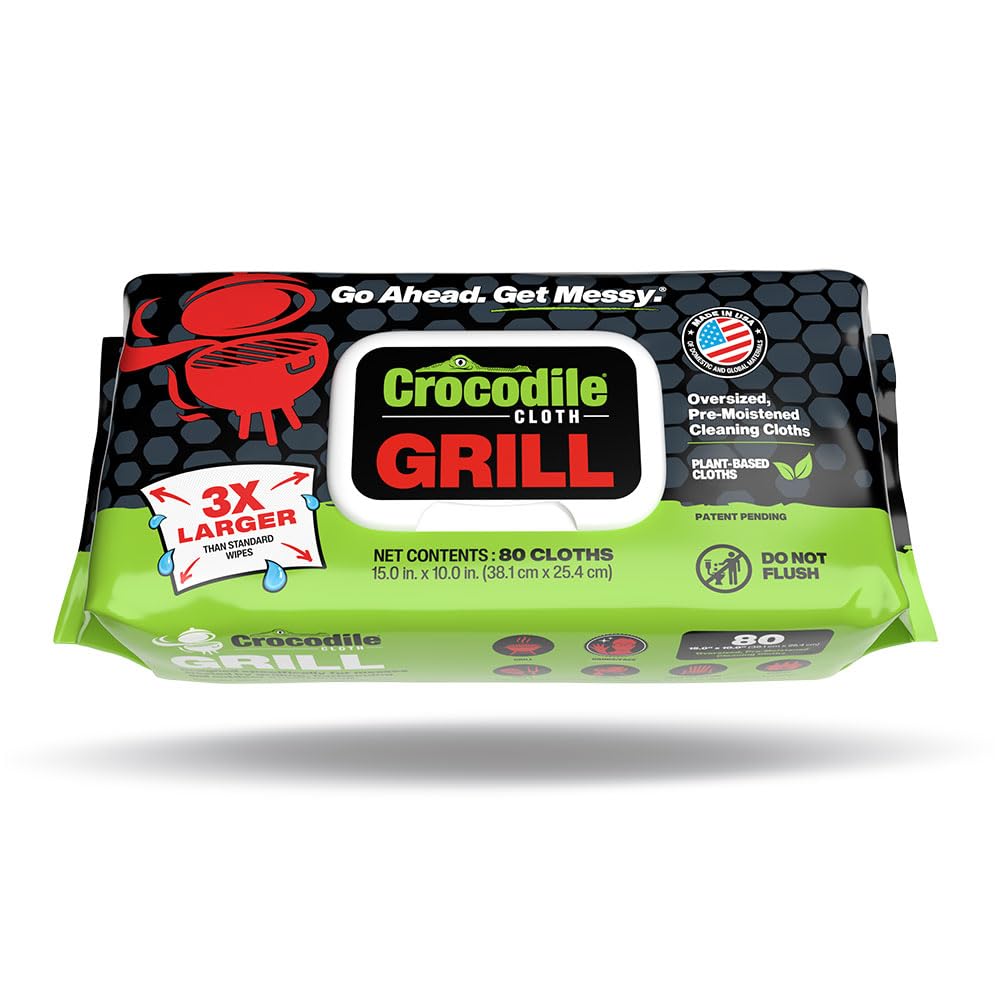 Crocodile Cloth Surface Cleaning Wipe 6600, 80 Count