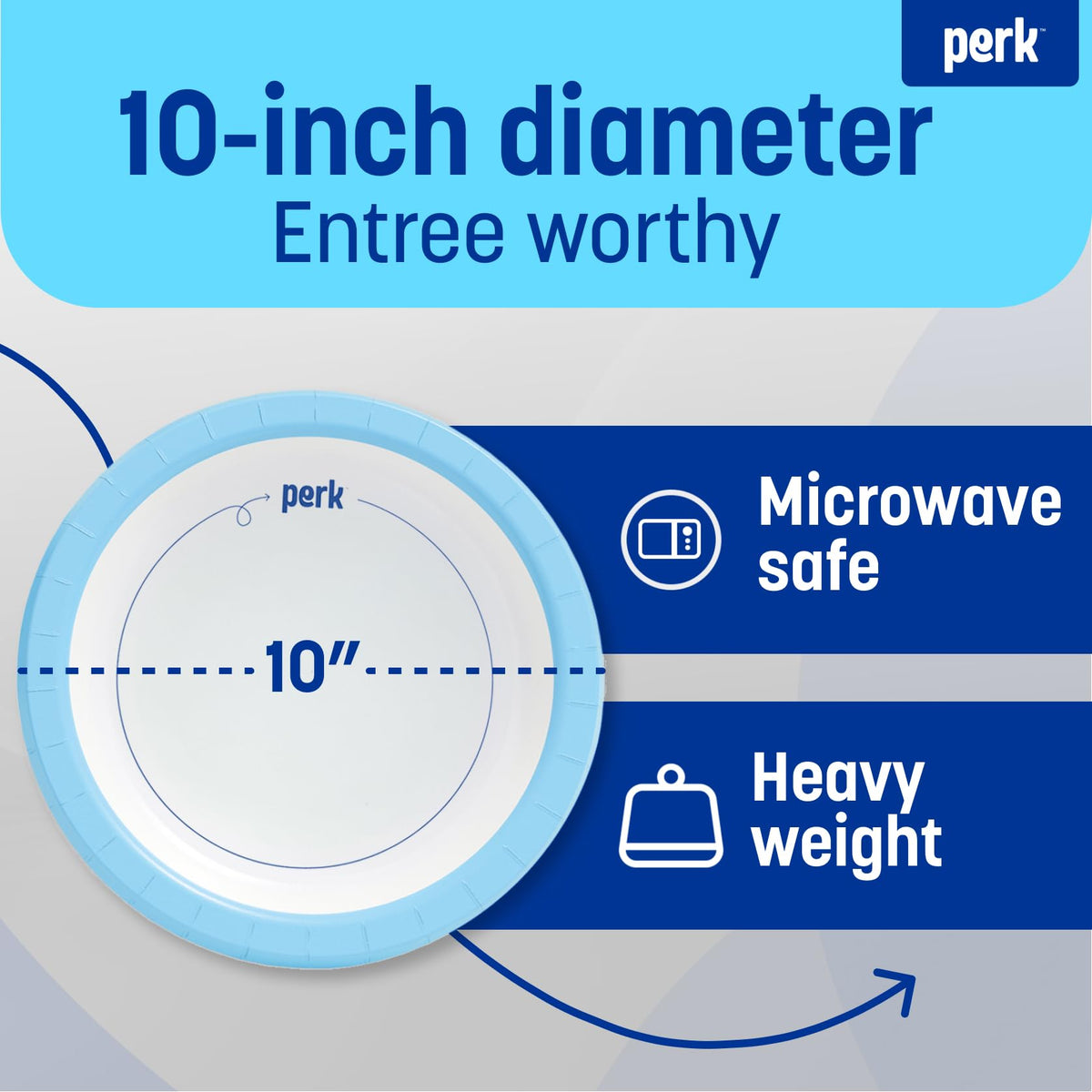 Perk Dishware Plate PK54330CT, 500 Pack – view 2